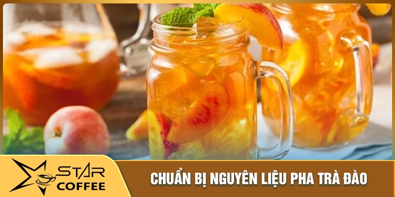 Nguyên liệu để làm trà đào cam sả